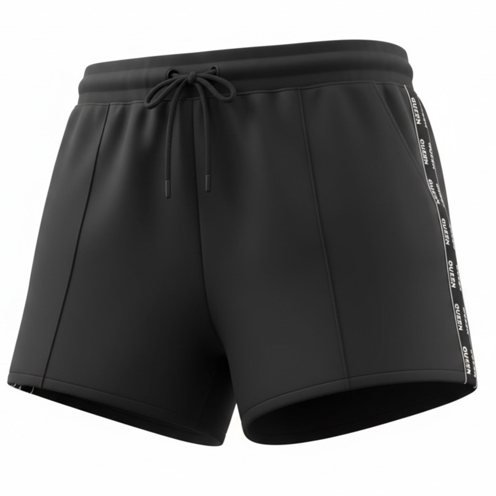 No Boundaries Black Shorts XXL 2X Queen Side Tape Lounge Athletic Casual